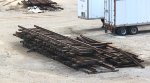 Pile of removed track